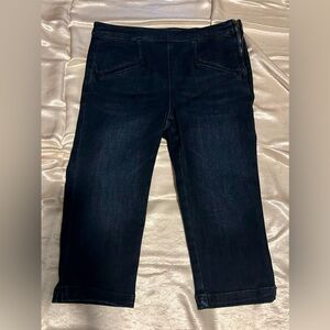 High-Rise Denim Legging/ short by Pilcro